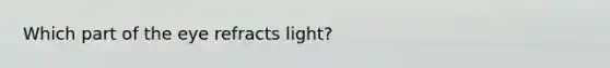 Which part of the eye refracts light?