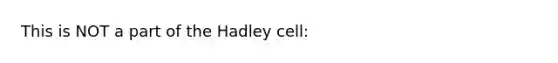 This is NOT a part of the Hadley cell: