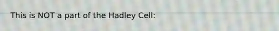 This is NOT a part of the Hadley Cell: