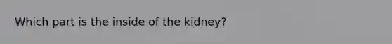 Which part is the inside of the kidney?