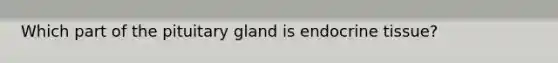 Which part of the pituitary gland is endocrine tissue?