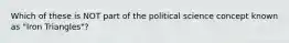 Which of these is NOT part of the political science concept known as "Iron Triangles"?