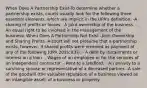 When Does A Partnership Exist-To determine whether a partnership exists, courts usually look for the following three essential elements, which are implicit in the UPA's definition: -A sharing of profits or losses. -A joint ownership of the business. -An equal right to be involved in the management of the business. When Does A Partnership Not Exist -Joint Ownership and Sharing Profits -A court will not presume that a partnership exists, however, if shared profits were received as payment of any of the following [UPA 202(c)(3)]: - A debt by installments or interest on a loan. - Wages of an employee or for the services of an independent contractor. - Rent to a landlord. - An annuity to a surviving spouse or representative of a deceased partner. -A sale of the goodwill (the valuable reputation of a business viewed as an intangible asset) of a business or property.