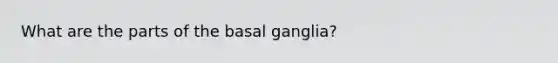 What are the parts of the basal ganglia?