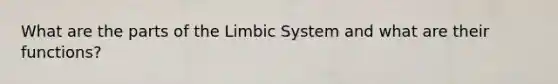 What are the parts of the Limbic System and what are their functions?