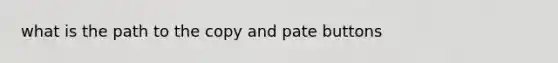 what is the path to the copy and pate buttons