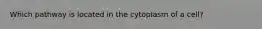 Which pathway is located in the cytoplasm of a cell?