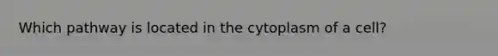 Which pathway is located in the cytoplasm of a cell?