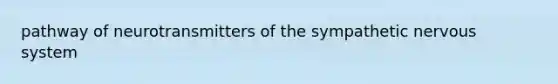 pathway of neurotransmitters of the sympathetic nervous system