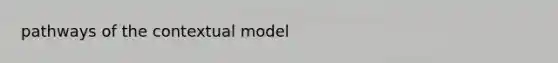 pathways of the contextual model