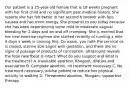 Our patient is a 25-year-old female that is 18 weeks pregnant with her first child and no significant past medical history. She reports she has felt better in her second trimester with less nausea and has more energy. She presents to you today because she has been experiencing some mild to moderate vaginal bleeding for 2 days and on and off cramping. She is worried that her new exercise regimen she started recently of running a mile 4 days a week is causing this. On exam, you note the cervical os is closed, uterine size aligns with gestation, and there are no signs of passage of products of conception. Ultrasound reveals the fetal heartbeat is intact. What do you suspect and what is the treatment? A. Inevitable abortion, Rhogam, dilation and evacuation B. Complete abortion, no treatment necessary C. No treatment necessary, advise patient to reduce her physical activity to walking D. Threatened abortion, Rhogam, supportive therapy