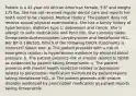 Patient is a 42-year-old African-American female, 5'8" and weighs 175 lbs. She has not received regular dental care and reports her teeth need to be cleaned. Medical History: The patient does not receive annual physical examinations. She has a family history of hypertension, diabetes type 1, depression and cancer. She is allergic to sulfa medications and Penicillin. She currently takes: Omeprazole;Acetaminophen;Levothyroxine and Venlafaxine HCL. Her BP is 160/100. Which of the following DHDX statements is incorrect? Select one: a. The patient presents with a risk of emergency relation to hypertension evidence by elevated blood pressure. b. The patient presents risk of erosion related to GERD as evidenced by patient taking Omeprazole. c. The patient presents with mental health condition related to depression related to prescription medication evidenced by patient reports taking Venlafaxine HCL. d. The patient presents with seizure disorder evidenced by prescription medication as patient reports taking Omeprazole.