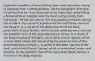 A patient complains of excruciating lower back pain when trying to stand up from a sitting position. During the patient interview, he admits that he "may have injured his lower back while lifting a fellow amateur wrestler over his head during a body slam maneuver." He did not hear or feel any popping sensation during the accident. You correctly hypothesize the most likely cause of the injury is: A. A sprain of the deep muscles of the back, particularly Erector Spinae, which is innervated (sensory only) by the posterior rami of the associated spinal nerves B. A strain of the deep muscles of the back, particularly Erector Spinae, which is innervated (motor and sensory) by the posterior rami of the associated spinal nerves C. A sprain of the deep muscles of the back, particularly Erector Spinae, which is innervated (motor and sensory) by the posterior root of the associated spinal nerves D. A strain of the deep muscles