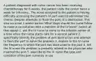 A patient diagnosed with colon cancer has been receiving chemotherapy for 6 weeks. the patient visits the center twice a week for infusions., The nurse assigned to the patient is having difficulty accessing the patient's IV port used to administer the chemo. Despite attempts to flush the port, it is obstructed. This also occurred 2 weeks earlier. What steps should the nurse follow to make a consultation with a member of the IV team? (select all that apply) 1. ask the IV nurse to come to the infusion center at a time when the nurse starts care for a second patient 2. specifically identify the problem of port obstruction and attempt to flush the port to solve the problem 3. explain to the IV nurse the frequency in which the port has obstructed in the past 4. tell the IV nurse the problem is probably related to the physician who inserted the port 5. describe to the IV nurse the type and condition of the port currently in use