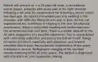 Patient will present as → a 25-year-old male, a recreational soccer player, presents with acute pain in his right shoulder following a fall onto his outstretched hand during a soccer match two days ago. He reports immediate pain and swelling in the shoulder, with difficulty lifting his arm due to pain. He has not experienced any numbness or tingling in the arm. On physical examination, there is noticeable swelling and tenderness over the acromioclavicular (AC) joint. There is a visible step-off at the AC joint, suggestive of a possible separation. Pain is exacerbated with cross-body adduction and during the O'Brien's test. Range of motion is limited, especially with abduction and forward elevation due to pain. Neurovascular examination of the upper extremity is normal. Radiographic imaging of the shoulder reveals widening of the AC joint space. The patient is diagnosed with a Grade II AC joint separation. Manag