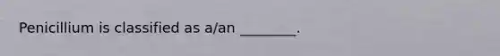 Penicillium is classified as a/an ________.