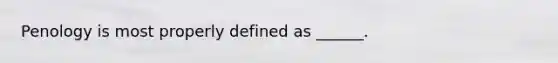 Penology is most properly defined as ______.