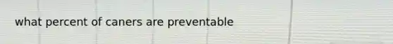 what percent of caners are preventable