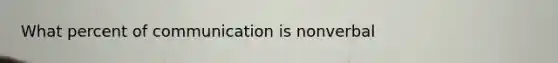 What percent of communication is nonverbal