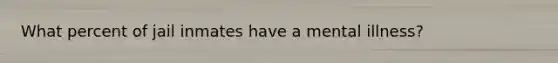 What percent of jail inmates have a mental illness?