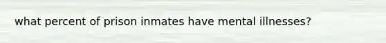 what percent of prison inmates have mental illnesses?