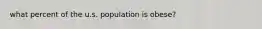 what percent of the u.s. population is obese?