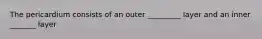 The pericardium consists of an outer _________ layer and an inner _______ layer