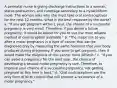 A perinatal nurse is giving discharge instructions to a woman, status postsuction, and curettage secondary to a hydatidiform mole. The woman asks why she must take oral contraceptives for the next 12 months. What is the best response by the nurse? a. "If you get pregnant within 1 year, the chance of a successful pregnancy is very small. Therefore, if you desire a future pregnancy, it would be better for you to use the most reliable method of contraception available." b. "The major risk to you after a molar pregnancy is a type of cancer that can be diagnosed only by measuring the same hormone that your body produces during pregnancy. If you were to get pregnant, then it would make the diagnosis of this cancer more difficult." c. "If you can avoid a pregnancy for the next year, the chance of developing a second molar pregnancy is rare. Therefore, to improve your chance of a successful pregnancy, not getting pregnant at this time is best." d. "Oral contraceptives are the only form of birth control that will prevent a recurrence of a molar pregnancy."