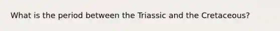 What is the period between the Triassic and the Cretaceous?