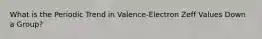 What is the Periodic Trend in Valence-Electron Zeff Values Down a Group?