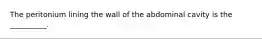 The peritonium lining the wall of the abdominal cavity is the __________.