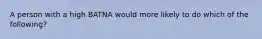 A person with a high BATNA would more likely to do which of the following?