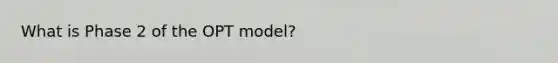 What is Phase 2 of the OPT model?