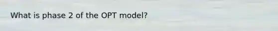 What is phase 2 of the OPT model?