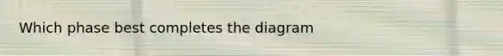 Which phase best completes the diagram