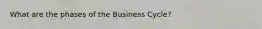 What are the phases of the Business Cycle?