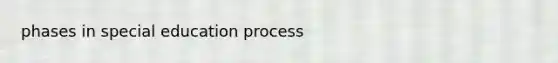 phases in special education process