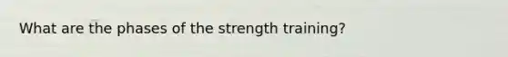 What are the phases of the strength training?