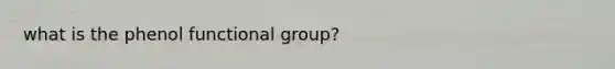 what is the phenol functional group?