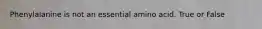 Phenylalanine is not an essential amino acid. True or False