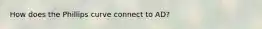 How does the Phillips curve connect to AD?