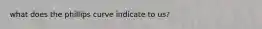 what does the phillips curve indicate to us?