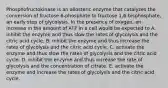 Phosphofructokinase is an allosteric enzyme that catalyzes the conversion of fructose 6-phosphate to fructose 1,6-bisphosphate, an early step of glycolysis. In the presence of oxygen, an increase in the amount of ATP in a cell would be expected to A. inhibit the enzyme and thus slow the rates of glycolysis and the citric acid cycle. B. inhibit the enzyme and thus increase the rates of glycolysis and the citric acid cycle. C. activate the enzyme and thus slow the rates of glycolysis and the citric acid cycle. D. inhibit the enzyme and thus increase the rate of glycolysis and the concentration of citrate. E. activate the enzyme and increase the rates of glycolysis and the citric acid cycle.