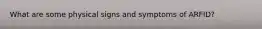 What are some physical signs and symptoms of ARFID?