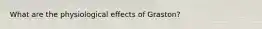 What are the physiological effects of Graston?