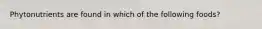 Phytonutrients are found in which of the following foods?