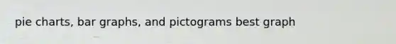 <a href='https://www.questionai.com/knowledge/kDrHXijglR-pie-chart' class='anchor-knowledge'>pie chart</a>s, <a href='https://www.questionai.com/knowledge/kwen3fv5Ej-bar-graphs' class='anchor-knowledge'>bar graphs</a>, and pictograms best graph