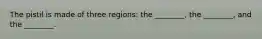 The pistil is made of three regions: the ________, the ________, and the ________.