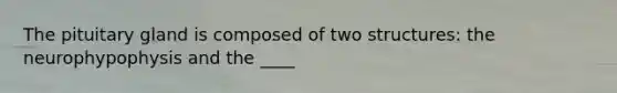 The pituitary gland is composed of two structures: the neurophypophysis and the ____