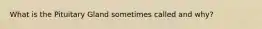 What is the Pituitary Gland sometimes called and why?